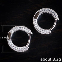 Load image into Gallery viewer, new trendy gold silver color halo earrings for women party gift