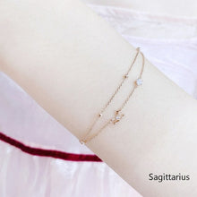 Load image into Gallery viewer, new zircon twelve constellation bracelet flashing inlaid zircon