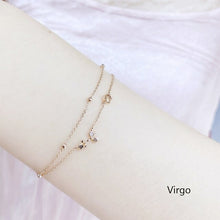Load image into Gallery viewer, new zircon twelve constellation bracelet flashing inlaid zircon