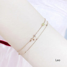 Load image into Gallery viewer, new zircon twelve constellation bracelet flashing inlaid zircon