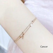 Load image into Gallery viewer, new zircon twelve constellation bracelet flashing inlaid zircon
