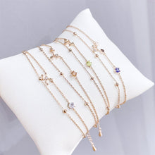 Load image into Gallery viewer, new zircon twelve constellation bracelet flashing inlaid zircon