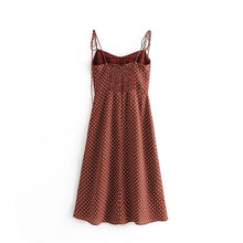 Load image into Gallery viewer, women summer dress women sleeveless polka dot midi dress Sexy - Sophornlilly