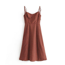 Load image into Gallery viewer, women summer dress women sleeveless polka dot midi dress Sexy - Sophornlilly