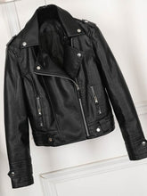 Load image into Gallery viewer, Fashion Slim Women Faux Leather Jacket Casual Biker