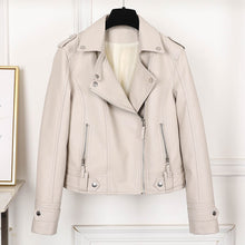 Load image into Gallery viewer, Fashion Slim Women Faux Leather Jacket Casual Biker
