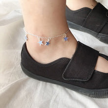 Load image into Gallery viewer, New Fashion Luminous Ladies Beach Winds Blue Pentagon Star Tassel