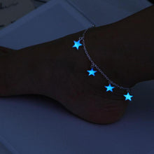 Load image into Gallery viewer, New Fashion Luminous Ladies Beach Winds Blue Pentagon Star Tassel