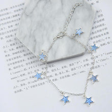Load image into Gallery viewer, New Fashion Luminous Ladies Beach Winds Blue Pentagon Star Tassel