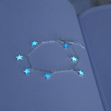Load image into Gallery viewer, New Fashion Luminous Ladies Beach Winds Blue Pentagon Star Tassel