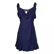 Load image into Gallery viewer, Summer  Ruffle Mini A Line Dress Backless Beach Club Party Dresses
