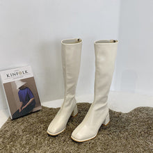 Load image into Gallery viewer, Knee High Boots Square Heel Zipper