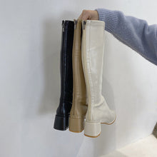 Load image into Gallery viewer, Knee High Boots Square Heel Zipper