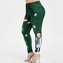 Load image into Gallery viewer, Christmas cartoon Snowman Cute Lovely Leggings Women High Waist