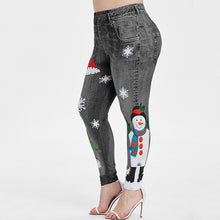 Load image into Gallery viewer, Christmas cartoon Snowman Cute Lovely Leggings Women High Waist