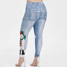 Load image into Gallery viewer, Christmas cartoon Snowman Cute Lovely Leggings Women High Waist