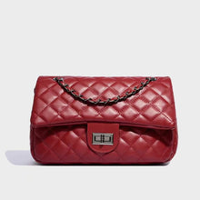 Load image into Gallery viewer, Diamond Quilted Pattern Chain Shoulder Bag Soft