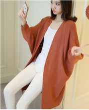 Load image into Gallery viewer, Knitted Sweater Long Cardigan Autumn Winter Stitch Poncho