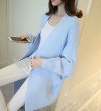 Load image into Gallery viewer, Knitted Sweater Long Cardigan Autumn Winter Stitch Poncho
