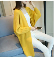 Load image into Gallery viewer, Knitted Sweater Long Cardigan Autumn Winter Stitch Poncho