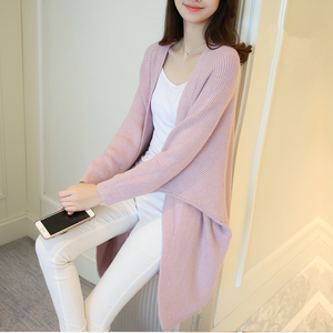 Knitted Sweater Long Cardigan Autumn Winter Stitch Poncho