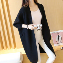 Load image into Gallery viewer, Knitted Sweater Long Cardigan Autumn Winter Stitch Poncho