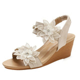 Wedge Open Toe Sandals Fashion Elastic Band