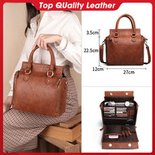 Load image into Gallery viewer, Genuine Leather Totes Large Capacity Multi-pocket Business