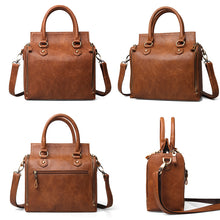 Load image into Gallery viewer, Genuine Leather Totes Large Capacity Multi-pocket Business