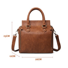 Load image into Gallery viewer, Genuine Leather Totes Large Capacity Multi-pocket Business