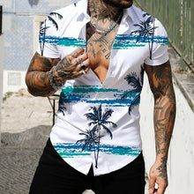 Load image into Gallery viewer, 3d Printed Coconut Tree Short Sleeve Loose