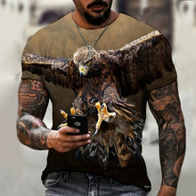 Load image into Gallery viewer, Men's T-shirt American Eagle Pattern 3d Printing T-shirt Unisex