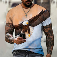 Load image into Gallery viewer, Men's T-shirt American Eagle Pattern 3d Printing T-shirt Unisex