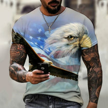 Load image into Gallery viewer, Men's T-shirt American Eagle Pattern 3d Printing T-shirt Unisex