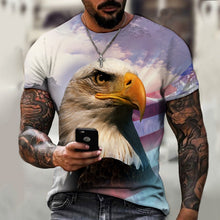 Load image into Gallery viewer, Men's T-shirt American Eagle Pattern 3d Printing T-shirt Unisex