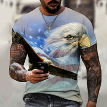 Load image into Gallery viewer, Men's T-shirt American Eagle Pattern 3d Printing T-shirt Unisex