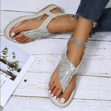 Load image into Gallery viewer, Bohemian Style Casual Summer Beach Sandals Rhinestone