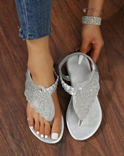 Load image into Gallery viewer, Bohemian Style Casual Summer Beach Sandals Rhinestone