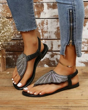 Load image into Gallery viewer, Bohemian Style Casual Summer Beach Sandals Rhinestone
