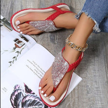 Load image into Gallery viewer, Bohemian Style Casual Summer Beach Sandals Rhinestone