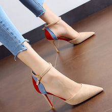 Load image into Gallery viewer, New Elegant Female High Heels Shallow Mouth Shoes Fashion Middle