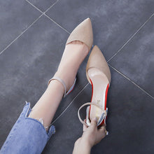 Load image into Gallery viewer, New Elegant Female High Heels Shallow Mouth Shoes Fashion Middle