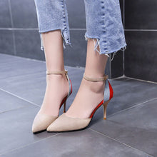 Load image into Gallery viewer, New Elegant Female High Heels Shallow Mouth Shoes Fashion Middle