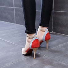 Load image into Gallery viewer, New Elegant Female High Heels Shallow Mouth Shoes Fashion Middle
