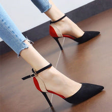 Load image into Gallery viewer, New Elegant Female High Heels Shallow Mouth Shoes Fashion Middle