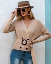Load image into Gallery viewer, New Fashion Women Knitted Cardigan Sweater Fake Fox Fur Cashmere