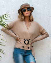 Load image into Gallery viewer, New Fashion Women Knitted Cardigan Sweater Fake Fox Fur Cashmere