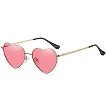Load image into Gallery viewer, Metal Heart Shaped Sunglasses Candy Color Gradient Sun