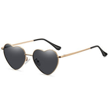Load image into Gallery viewer, Metal Heart Shaped Sunglasses Candy Color Gradient Sun