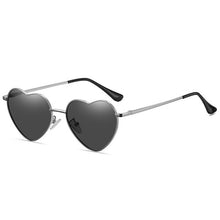 Load image into Gallery viewer, Metal Heart Shaped Sunglasses Candy Color Gradient Sun